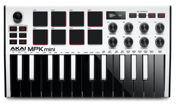 MIDI клавиатура AKAI MPK MINI MK3 White фото 1