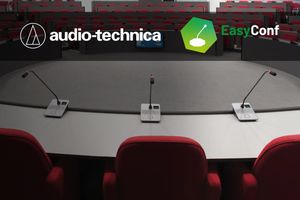 EasyConf и EasyCam полностью интегрируются с Audio-Technica.